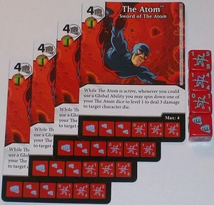 4 x THE ATOM: SWORD OF THE ATOM 37 Green Arrow and The Flash Dice Masters - Picture 1 of 1