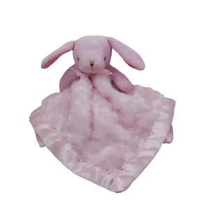 Baby Baby Blankets Beyond Pink Bunny Rabbit Lovey Security Blanket Swirl Satin - Picture 1 of 4