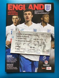 England U19 v Slovenia - 25/05/2012 - original programme and ticket - Picture 1 of 1