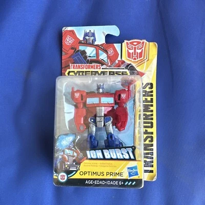 Transformers Cyberverse Ion Burst Optimus Prime Scout Action Figure - Image 1 of 3