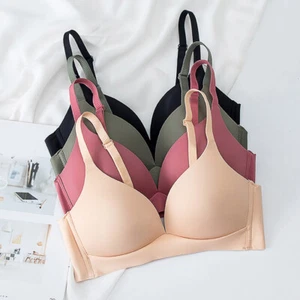 Soft Seamless Ladies Bra Lingerie Push Up Bra Wireless Padded Underwear Bralette - Picture 1 of 24
