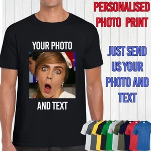 Personalised T Shirt Custom Any Text Photo Printed Birthday Stag Do Hen Do Party - Picture 1 of 4
