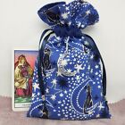 Deluxe Tarot cards pouch Bag, lined pouch, handmade -Cat- Stars- Moon- Charm