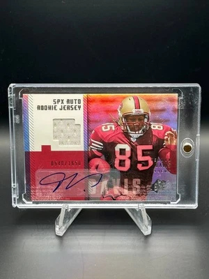 2006 SPx VERNON DAVIS Auto Jersey Rookie /1650 San Francisco 49ers - Image 1 of 2
