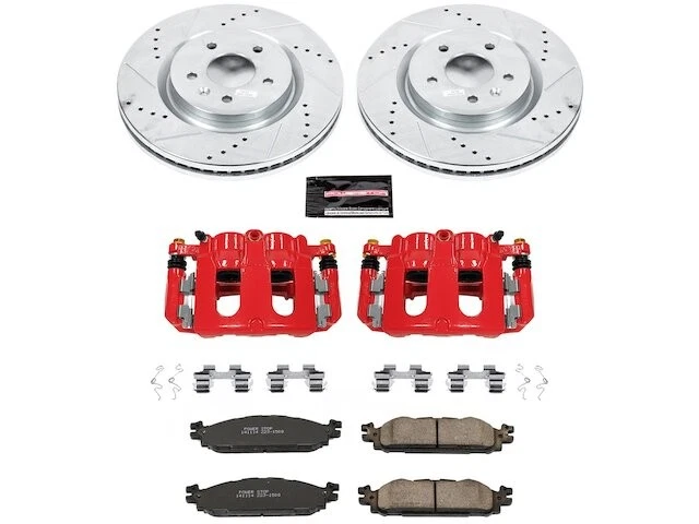 Kit de pastillas de freno delanteras y rotor para Ford Taurus 2011-2019 2012 2013 2014 FJ393SR Foto 1 de 1