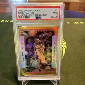 2003 Bowman Chrome GARY PAYTON GOLD REFRACTOR SSP / 50 Rare PSA 9 (POP 4) 1⬆️ - Picture 1 of 4