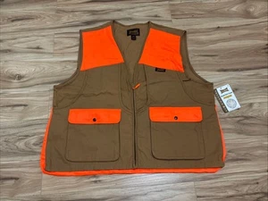 Gamehide Canvas Hunting Vest Adult Size 2XL Full Zip Marsh Brown/ Orange - NWT - Picture 1 of 9