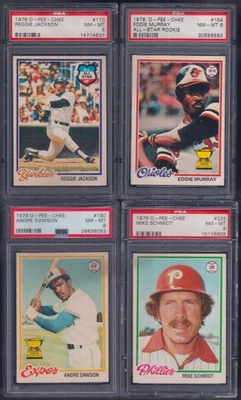 PSA 8 1978 OPC O-Pee-Chee Topps #180 Andre Dawson Montreal Expos ROOKIE LEER Foto 1 de 4