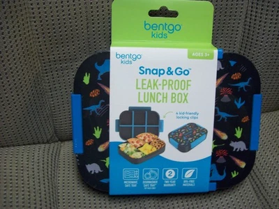 Динозавры синий пространство, Bentgo Kids Snap & Go утечки доказательство ланч-бокс, новый и запечатанный - Изображение 1 из 4