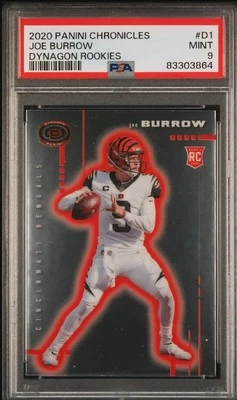 2020 Chronicles JOE BURROW Dynagon Rookies #D1 PSA 9 MINT RC  - Image 1 of 2