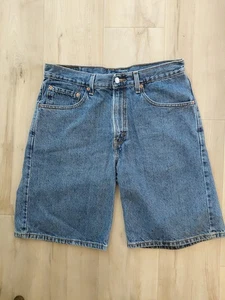 LEVIS 550 VINTAGE Y2k RELAXED FIT MEN DENIM JEAN SHORTS SIZE 32 - Picture 1 of 5
