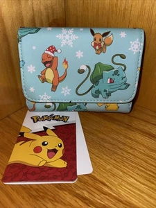 POKEMON Loungefly Pikachu and Pals Snowflake Wallet NEW with tags - Picture 1 of 6