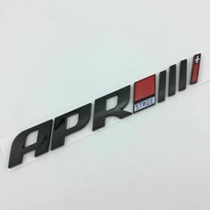NEW GLOSS Black APR Stage 3 Emblem Badge Trunk Decal ABS for TT RS S3 S4 A4L Q5 - Bild 1 von 4