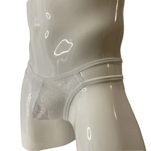 Tanga para Hombres Tanga Blanco Encaje Recortes Transparentes Mediana Nueva Con Etiquetas Sexy - Imagen 1 de 5