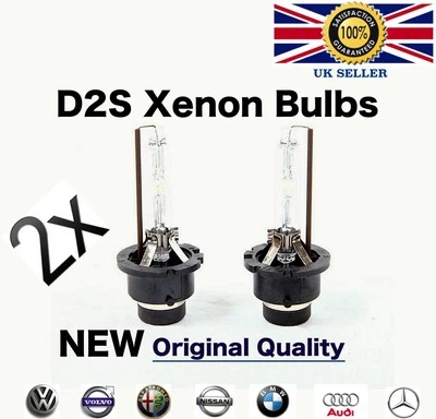 2X D2S Xenon Bulbs Replacement Headlight Lamps OEM HID 35W 4300K 6000K 8000K - Image 1 of 4