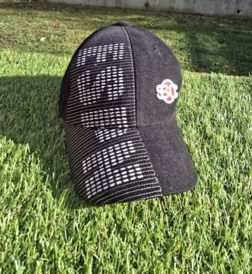 ESPN Sports Center Strapback Hat Baseball Cap Black Spellout  Embroidered Adult - Image 1 of 4