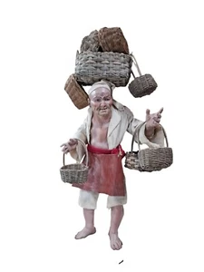 Offerta Presepe Napoletano impagliatore DI Cesti KRIPPEN,CRECHE,BELEN,PASTORI - Picture 1 of 2