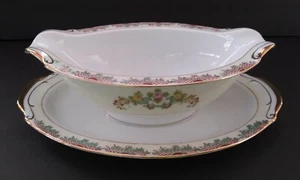 Vintage Empress China (Japan) Gravy Boat with Attached Underplate. EXCELLENT - Picture 1 of 12
