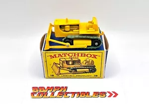 MINT in Box CIB Matchbox #18 Caterpillar Bulldozer Original Rollers - Picture 1 of 14