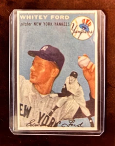 1954 Sports Illustrated Topps Preview Paper Card Insert #37 Whitey Ford HOF - Picture 1 of 2