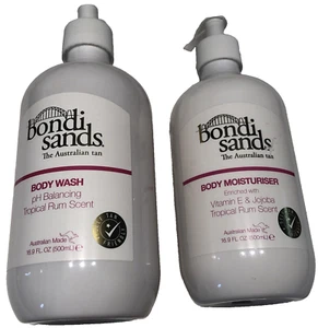 Bondi Sands Coconut Body Wash & Moisturizer Enriched Tropical Rum Scent 500ml x2 - Picture 1 of 5