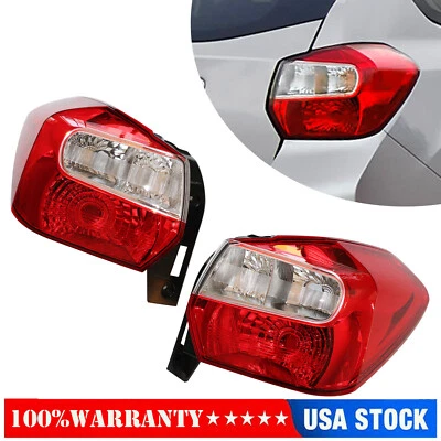 1 Pair Set Tail Lights Black For 2012-2016 Subaru Impreza 2013-2015 XV Crosstrek Foto 1 de 4