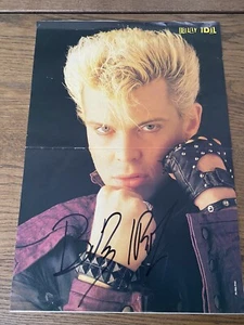 Vintage Billy Idol Signed Poster Magazine Kerrang Extra Sept/Oct 1985 Magazine! - Picture 1 of 5
