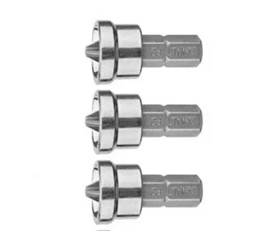 3 DEWALT 3510643B STAMPED DRYWALL, SHEETROCK SCREW SETTER DIMPLER DRILL BITS #2 - Picture 1 of 4