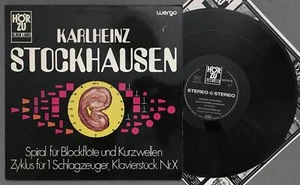 M889 Stockhausen Spiral for Recorder Vetter Neuhaus Wergo WER SHZW 903 BL Stereo - Picture 1 of 3