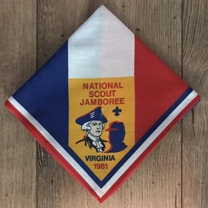 1981 National Boy Scout Jamboree Participant Neckerchief. BSA USA - Picture 1 of 1