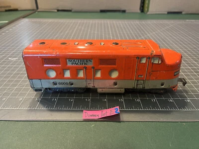 Lote de motor locomotora maniquí diésel naranja Marx Train Southern Pacific 6000 E2 Foto 1 de 4