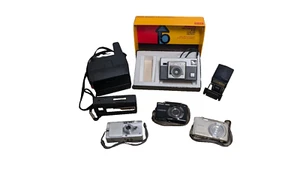 Lot of 7 Vintage Film Cameras and Digital Cameras Kodak Nikon Canon Polaroid - Picture 1 of 15