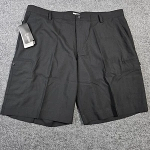 NWT Adidas Chino Golf Shorts Mens 40 Black White Logo Climalite 40x11 - Picture 1 of 14