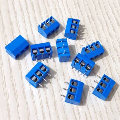 200 Stück Printklemmen 3 polig Anschlussklemmen Leiterplattenklemme Klemmenblock - Bild 1 von 4