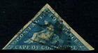 CAPE OF GOOD HOPE - 1853 4d 'DEEP BLUE' GU SG4 Cv £170 [B0889]