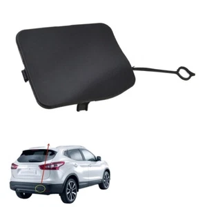 1x Per Nissan Per Qashqai J11 2014-2017 ABS Coperchio Occhiello Traino Posterior - Picture 1 of 12