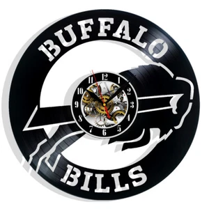 Reloj de pared de vinilo Buffalo Bills regalo cumpleaños vacaciones arte hogar habitación decoración - Imagen 1 de 5