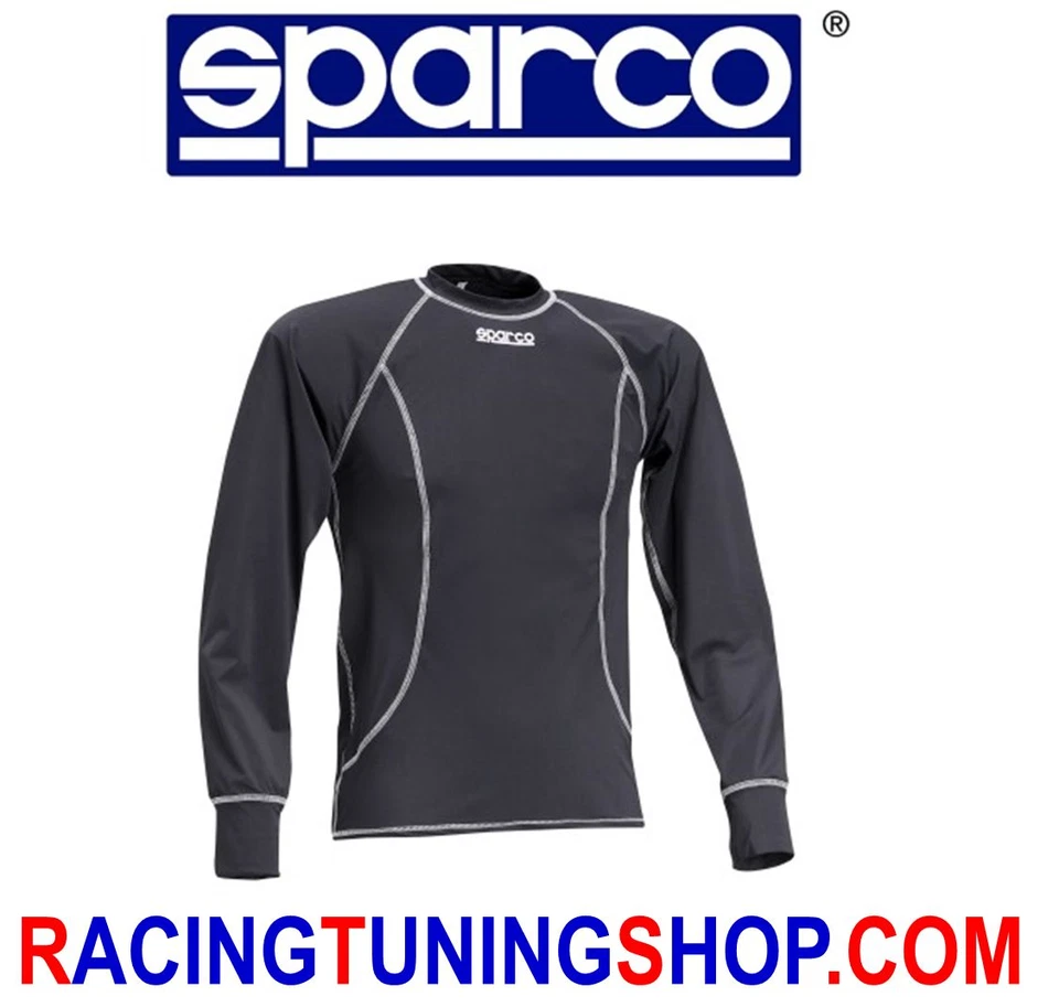MAGLIA SOTTOTUTA KART SPARCO BASIC NERA T-SHIRT UNDERWEAR KART BLACK CAMISETA  - Immagine 1 di 1