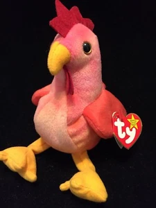Ty Beanie Baby STRUT The Rooster 1996 - Afbeelding 1 van 6