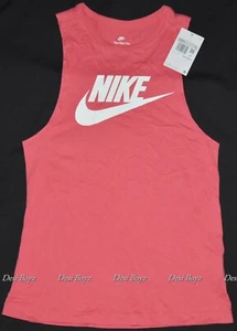 BNWT - Nike Sportswear Essentials Icon Futura Tank Top Pink - Size: X Small - Picture 1 of 7