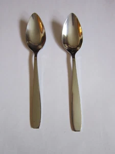 Florida Grapefruit Growers Set of 2 Serrated Spoons Stainless Sharp FREE SHIP - Picture 1 of 12