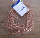 One Hank 11/0 COPPER-LINED CRYSTAL Preciosa Czech Glass Seed Beads