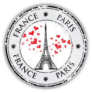 Adesivo decalcomania paraurti auto francia Parigi timbro grunge - ''TAGLIE'' - Foto 1 di 1
