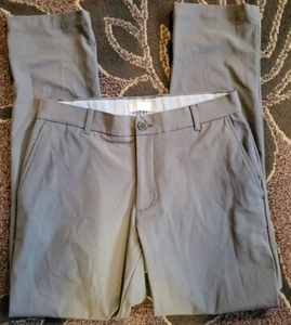 Hickey Freeman Men's Gray Commuter Performance Flat Front Trousers Pants 32 X 30 - Picture 1 of 6