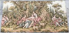 Vintage French Tapestry Beautiful Pictorial Wall Decor Tapestry 2x4 ft Free Ship