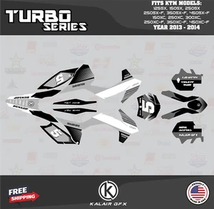 Graphics Kit for  KTM 125SX, 150SX, 250SX (2013-2014)  Turbo - WHITE - Picture 1 of 6