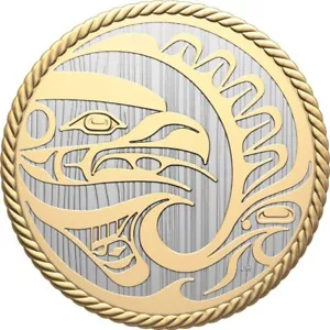 30 $ Dollar The Hunter - Eagle - Adler Canadá 2 oz plata prueba inversa 2024 - Imagen 1 de 3