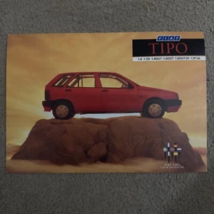 Fiat Tipo 1989 UK Market Foldout Sales Brochure 1.4 1.6 DGT SX 1.7D 1.9 T.dS - Picture 1 of 3