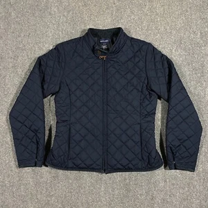 Ralph Lauren Quilted Jacket Youth Girls XL 16 Navy Blue Corduroy Collar Coat - Picture 1 of 24