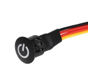 DC 12V Touch Dimmer Switch 10mm Snap-in Mount Black LED Lights Ships from U.S.A. - Picture 1 of 5